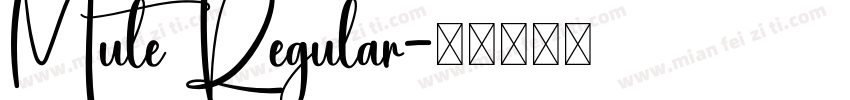 Mute Regular字体转换